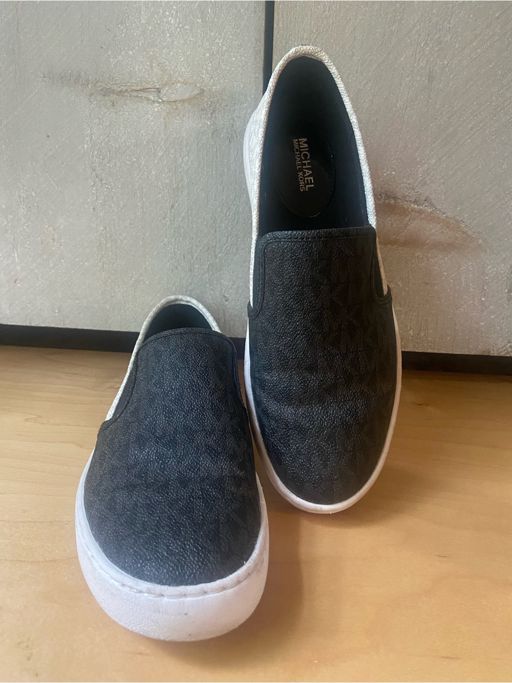 Michael Kors Black Slip-On Sneakers